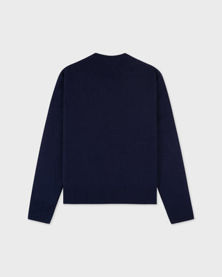 SRC Cashmere V-Neck Sweater - Navy