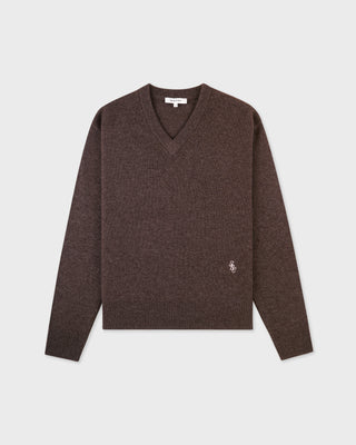 SRC Cashmere V-Neck Sweater - Toffee
