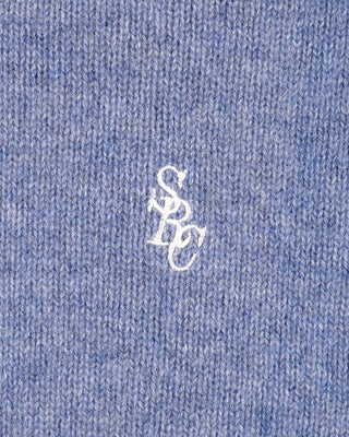 SRC Cashmere V-Neck Sweater - Colony Blue