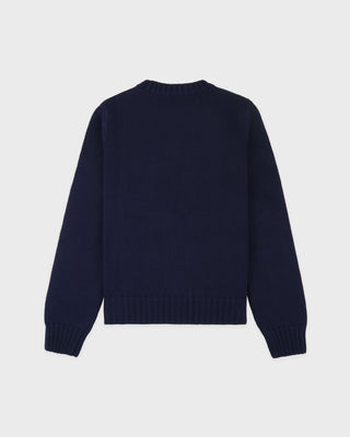 Vendome Knitted Sweater - Navy/Ecru