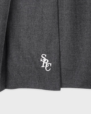 SRC Wool School Skirt - Dark Grey/Ecru