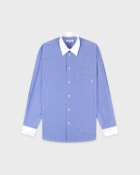 SRC Oversized Shirt - Navy Stripe
