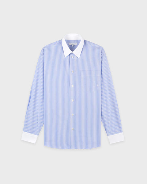 SRC Oversized Shirt - Light Blue Stripe
