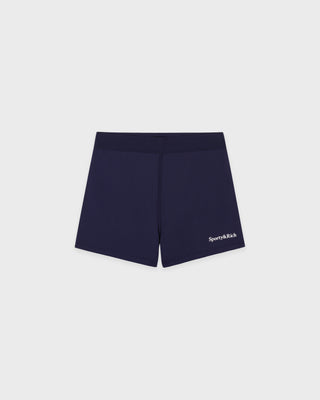Serif Logo Active Short - Navy/White