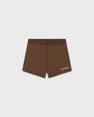 Serif Logo Active Short - Toffee/White