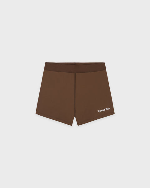 Serif Logo Active Short - Toffee/White