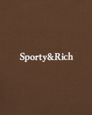 Serif Logo Legging - Toffee/White