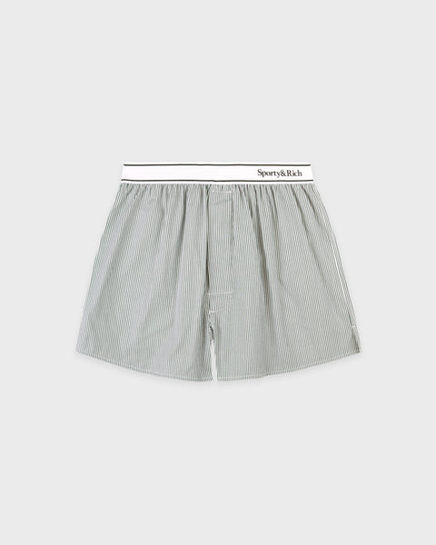 Serif Logo Boxer - Forest striped