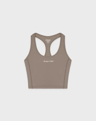 Signature Logo Sports Tank - Hazelnut