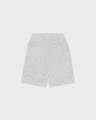 Signature Logo Biker Short - Heather Gray