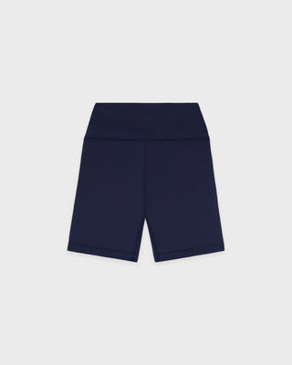 Signature Logo Biker Short - Navy/White