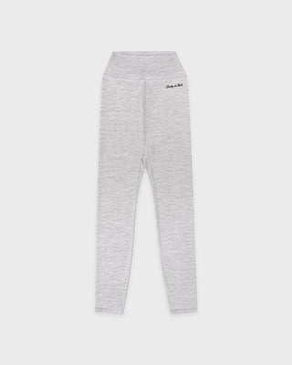 Signature Logo Legging - Heather Gray/Navy