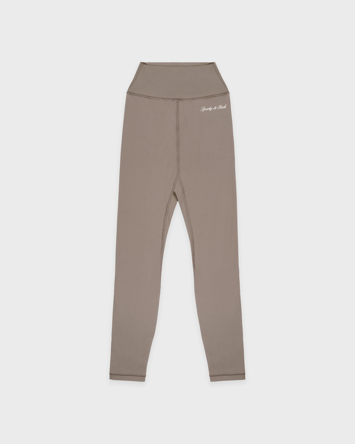 Signature Logo Legging - Hazelnut/White
