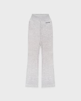 Signature Logo Flared Legging - Heather Gray/Navy