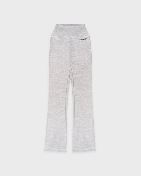 Signature Logo Flared Legging - Heather Gray/Navy