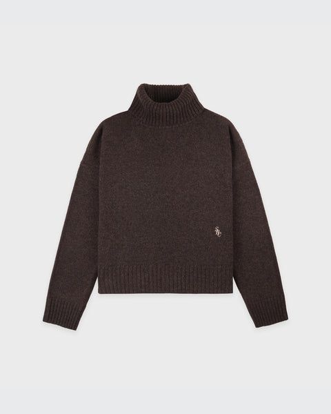 SRC Wool Turtleneck - Chocolate