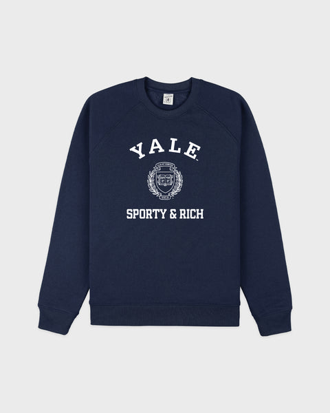 Veritas Soft Crewneck - Navy/White