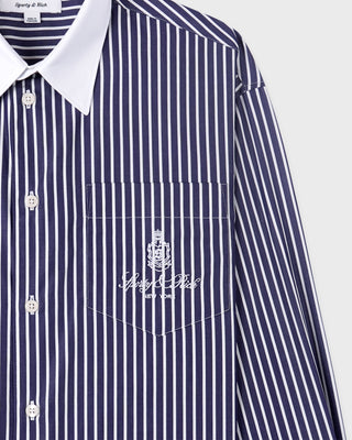 Vendome Oversized Shirt - Blue Striped