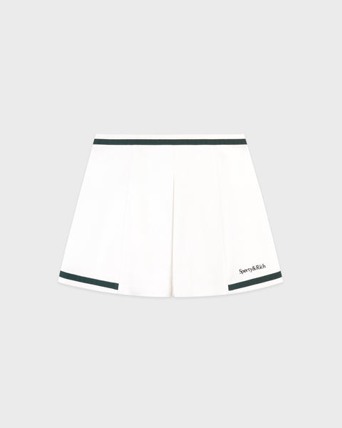 Serif Logo Mila Skirt - White/Forest