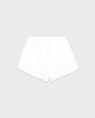 Nautical Embroidered Disco Short - White