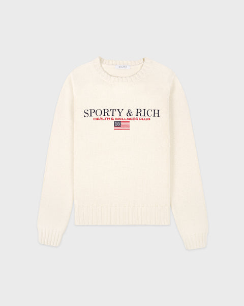 S&R Nautical Knitted Sweater - Ecru