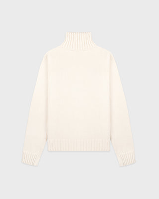S&R Nautical Knitted Turtleneck - Ecru