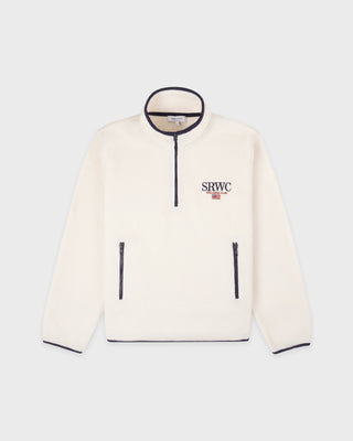 Nautical Polar Quarter Zip - Ecru