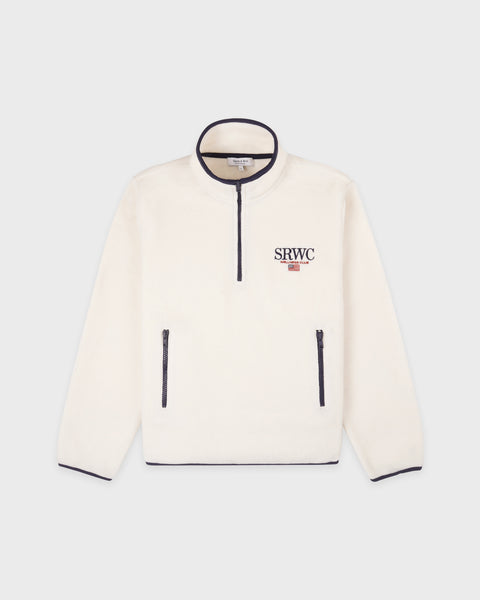 Nautical Polar Quarter Zip - Ecru