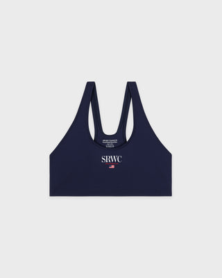 Nautical Sports Bra - Navy