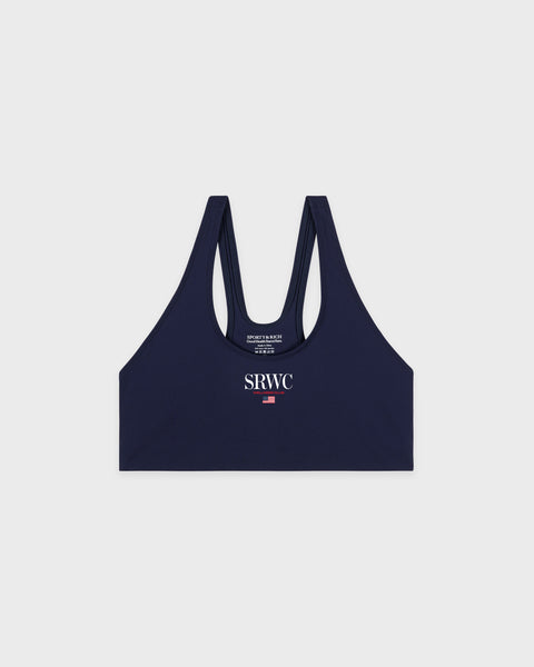 Nautical Sports Bra - Navy