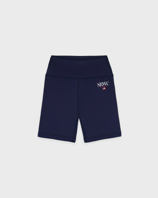 Nautical Biker Short - Navy
