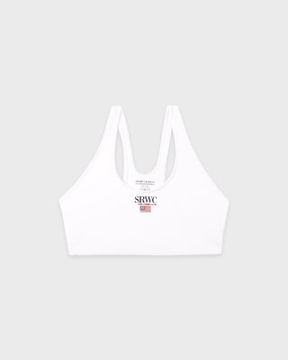 Nautical Sports Bra - White