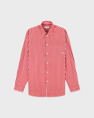 SRC Oversized Shirt - Ruby Stripe