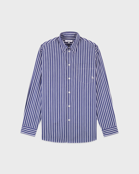 SRC Oversized Shirt - Navy Stripe