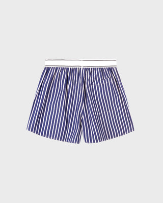 Serif Logo Boxer - Navy Stripe