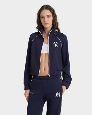 Heritage Yankees Serif Retro Track Jacket - Navy/White