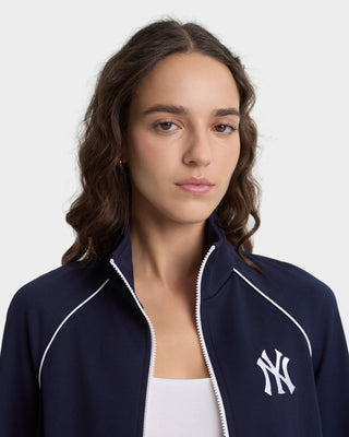 Heritage Yankees Serif Retro Track Jacket - Navy/White