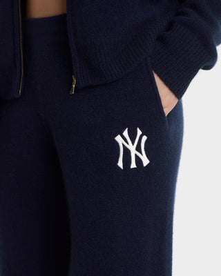 Heritage Yankees Serif Cashmere Trousers - Navy/White