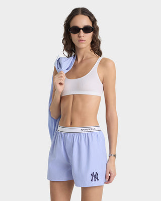 Heritage Yankees Serif Boxer - Blue Stripe/Navy