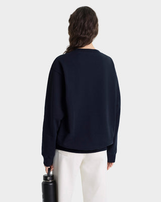 Heritage Yankees Serif Crewneck - Navy/White