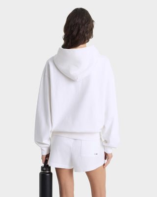 Heritage Yankees Serif Zip Hoodie - White/Navy