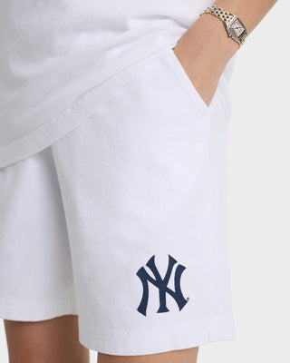 Heritage Yankees Serif Gym Short - White/Navy