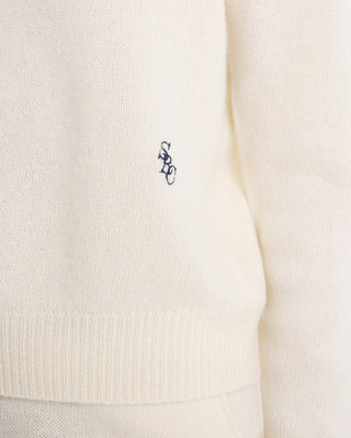 SRC Cashmere Sweater - Ecru/Navy