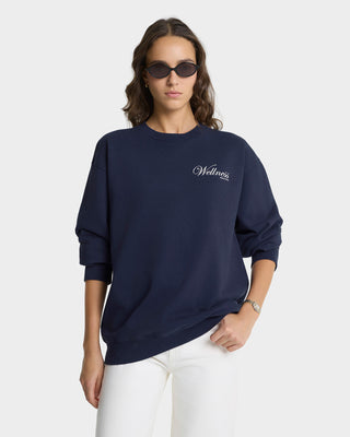 Soho Crewneck - Navy/White