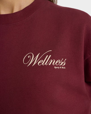 Soho Crewneck - Merlot/Cream