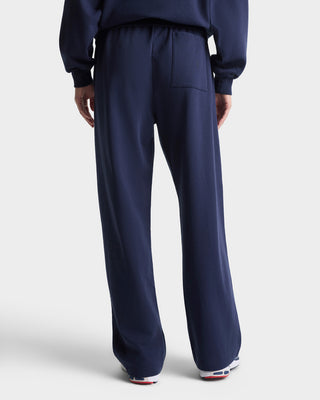 Navy blue tracksuit on a white background