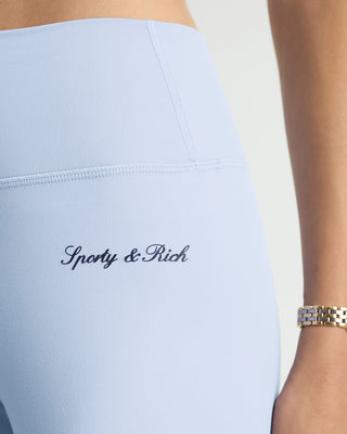 Signature Logo Legging - Faded Blue/Navy