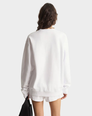 Run Club Crewneck - White/Ruby