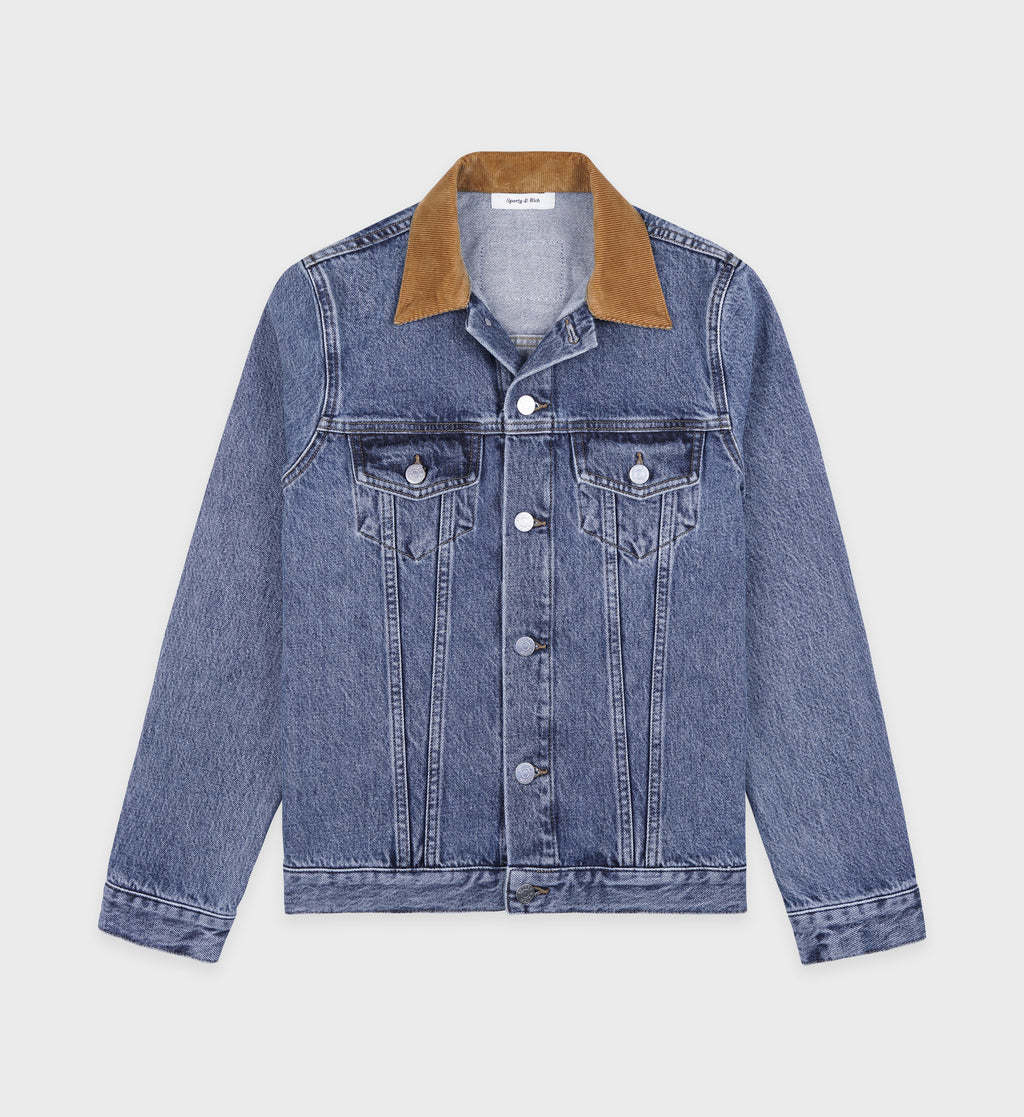 Denim Jacket - Medium Blue – Sporty & Rich