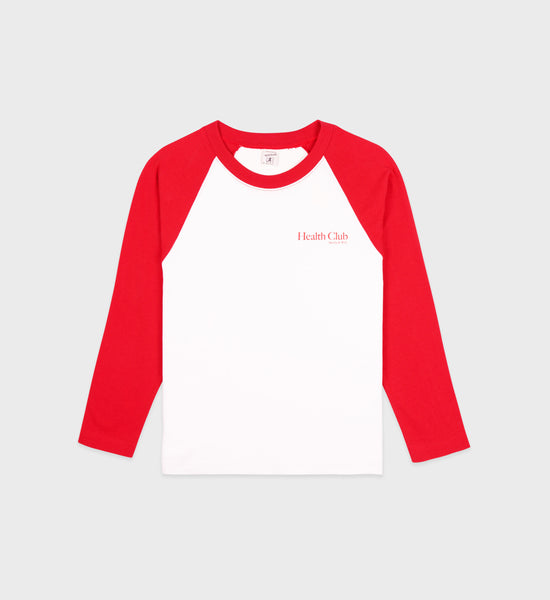 HEALTH-CLUB-BASEBALL-TEE-WHITE